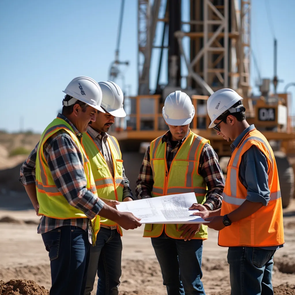 Equipo de ingenieros en Vaca Muerta