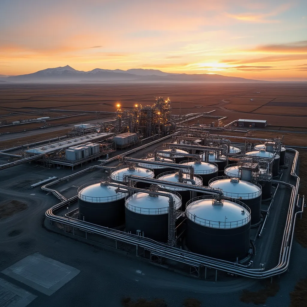 Instalación de procesamiento de petróleo